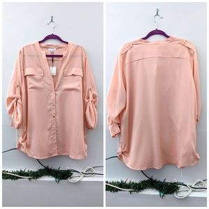 salmon blouse